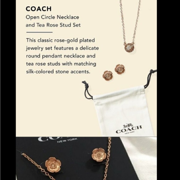 Coach Necklace and Earring Set - Picture 12 of 14